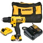 Parafusadeira e Furadeira 3/8Pol 12V com 2 Baterias 1,5Ah Carregador Bivolt e Bolsa DEWALT-DCD710D2