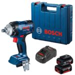 Chave de Impacto GDS18V-400 1/2 Pol. 18V com 2 Baterias 4,0Ah Carregador e Maleta BOSCH-06019K00E0-000